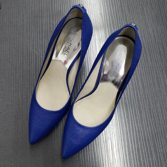 Michael Kors Shoes - Michael Kors Women's size 5.5 Cobalt Blue 3 inch Leather Heels - no box